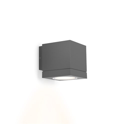 Wever & Ducré+TUBE CARRÉ WALL 1.0 PAR16 max. 5W GU10, IP65, välisvalgusti, hall